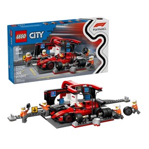 LEGO CITY 60443 F1 - Pit Stop & Pit Crew with Ferrari Car