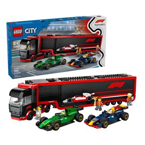 LEGO CITY 60445 F1 - Truck with RB20 & AMR24 F1 Cars