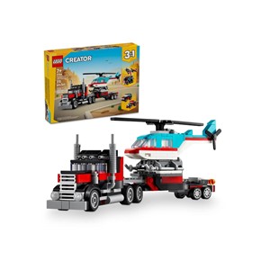 LEGO CREATOR 3 IN 1 31146 FLATBED TRUCK WITH HELICOPTER