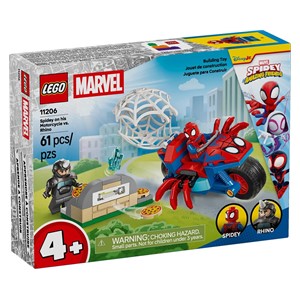 LEGO MARVEL 11206 Spidey on his Motorcycle vs. Rhino