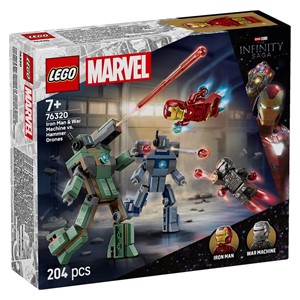 LEGO MARVEL 76320 Iron Man & War Machine vs. Hammer Drones