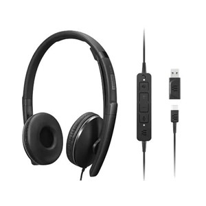 Lenovo 4XD1M45627 headphones /headset Wired Head-band USB Type-C Black