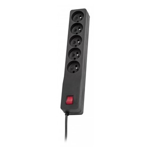 LESTAR 1966006356 power extension 3 m 230 AC outlet(s) Indoor Black