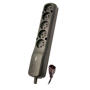 LESTAR LZ- 530 BW G-A K.:CZ 1,5M IEC320 power extension 1.5 m 5 AC outlet(s) Indoor Black