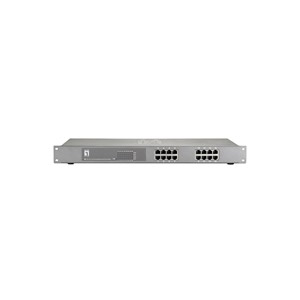 LevelOne 16-Port Fast Ethernet PoE Switch, 802.3at /af PoE, 120W