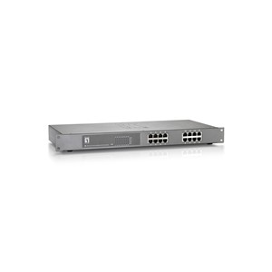 LevelOne 16-Port Fast Ethernet PoE Switch, 802.3at /af PoE, 500W