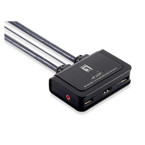LevelOne 2-Port USB HDMI Cable KVM Switch