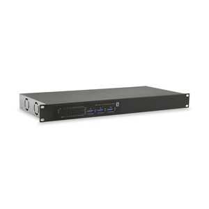 LevelOne 26-Port Fast Ethernet PoE Switch, 24 PoE Outputs, 2 x Gigabit RJ45, 150W