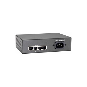 LevelOne 5-Port Fast Ethernet PoE Switch, 802.3at /af PoE, 4 PoE Outputs, 65W
