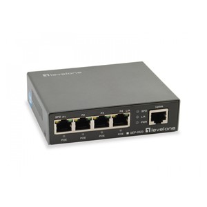 LevelOne 5-Port Gigabit PoE Switch, 802.3at /af PoE, 4 PoE Outputs, 60W