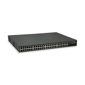 LevelOne 52-Port L3 Lite Managed Gigabit PoE Switch, 4 x 10GbE SFP+, 48 PoE Outputs, 400W PoE Power Budget