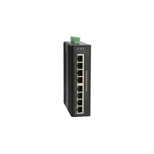 LevelOne 8-Port Gigabit PoE Industrial Switch, 8 PoE Outputs, 802.3at /af PoE, 200W, -40°C to 75°C