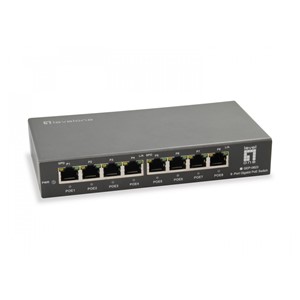 LevelOne 8-Port Gigabit PoE Switch, 802.3at /af PoE, 120W