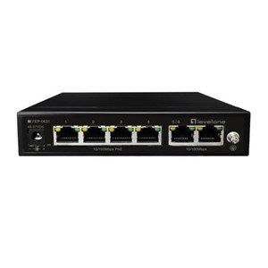 LevelOne FEP-0631 network switch Fast Ethernet (10 /100) Power over Ethernet (PoE) Black
