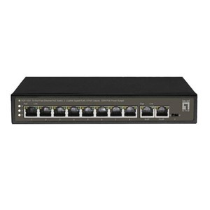 LevelOne FGP-1031 network switch Unmanaged Gigabit Ethernet (10 /100 /1000) Power over Ethernet (PoE) Black