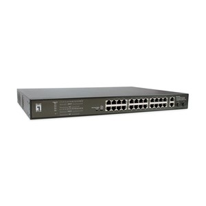 LevelOne FGP-2831 network switch Unmanaged Fast Ethernet (10 /100) Power over Ethernet (PoE) 1U Black