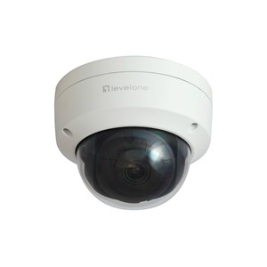 LevelOne GEMINI Fixed Dome IP Network Camera, 6-Megapixel, H.265,802.3af PoE, Indoor /Outdoor