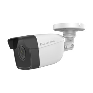 LevelOne GEMINI Fixed IP Network Camera, 2-Megapixel, H.265, 802.3af PoE, IR LEDs, Indoor /Outdoor