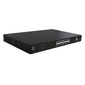LevelOne GEP-2021 network switch Unmanaged Gigabit Ethernet (10 /100 /1000) Power over Ethernet (PoE) 1U Black