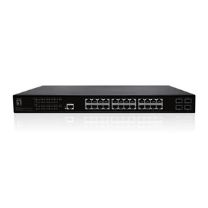 LevelOne GEP-2861 network switch Managed L2 Gigabit Ethernet (10 /100 /1000) Power over Ethernet (PoE) 1U Black