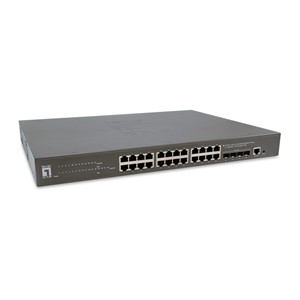 LevelOne GTP-2871 network switch Managed L3 Gigabit Ethernet (10 /100 /1000) Power over Ethernet (PoE) Grey