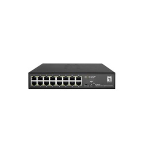 LevelOne Hilbert 10” 16-Port Gigabit Smart Lite Switch, 16 x Gigabit RJ45 (10 /100 /1000)