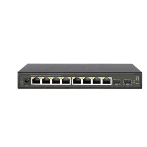 LevelOne Hilbert 10-Port Gigabit Smart Lite Switch, 8 x Gigabit RJ45, 2 x Gigabit SFP