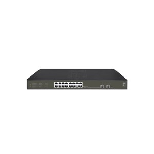 LevelOne Hilbert 18-Port Gigabit PoE Smart Lite Switch, 16 PoE Outputs, 2 x Gigabit SFP, 802.3at /af PoE, 230W PoE Power Budget