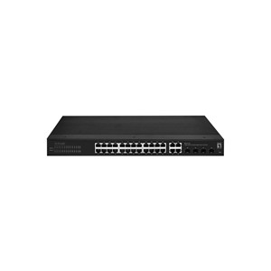 LevelOne Hilbert 28-Port Industrial Gigabit Smart Lite Switch, 24x RJ45, 4x SFP /RJ45 Combo