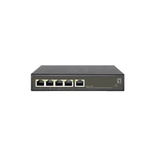 LevelOne Hilbert 5-Port Gigabit PoE Smart Lite Switch, 802.3at /af PoE, 4 PoE Outputs, 60W PoE Power Budget