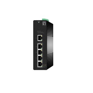 LevelOne Hilbert 5-Port Industrial Gigabit PoE Smart Lite Switch, 4 PoE Outputs, 802.3at /af PoE
