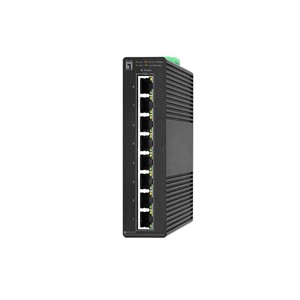LevelOne Hilbert 8-Port Industrial Gigabit PoE Smart Lite Switch, 8 PoE Outputs, 802.3at /af PoE