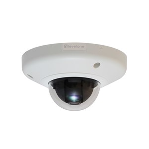 LevelOne HUBBLE Fixed Dome IP Network Camera, 3-Megapixel, 802.3af PoE, Vandalproof