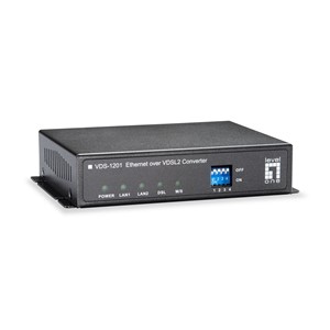 LevelOne VDS-1201 network media converter 100 Mbit /s Black