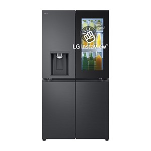 LG InstaView GMG960EVJE side-by-side refrigerator Freestanding 638 L Black