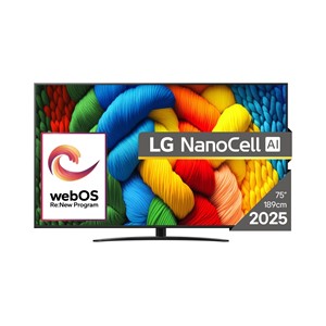 LG NanoCell AI 75NANO81A3A TV 190.5 cm (75) 4K Ultra HD Smart TV Wi-Fi Black