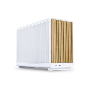 Lian Li DAN Cases A3-mATX Wood Edition PC Case, Micro-ATX - Beech, white