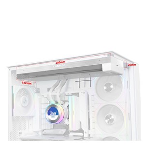 Lian Li GA II Hydroshift II LCD-C 360N Processor All-in-one liquid cooler White