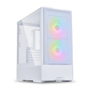 Lian Li LANCOOL 207 PC Case, Midi-Tower, ATX, Tempered Glass - white