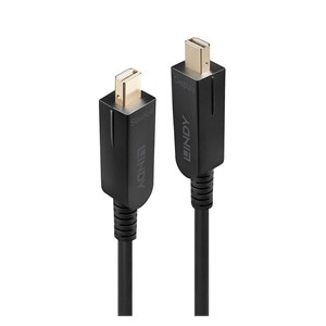 Lindy 10m Fibre Optic Hybrid Mini DisplayPort 1.4 Cable with Detachable DP Connectors