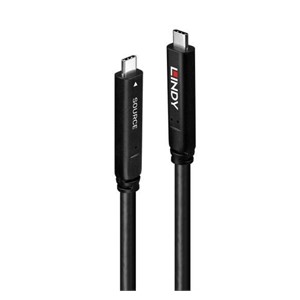 Lindy 10m USB 3.2 Gen 1 and DP 1.4 Type C Hybrid Cable