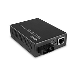 Lindy 25119 network media converter 850 nm Multi-mode Black
