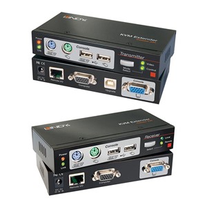 Lindy 300m CAT5 KVM Extender Combo, USB and VGA