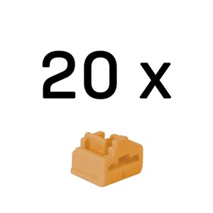 Lindy 47898 port blocker RJ-45 Orange Acrylonitrile butadiene styrene (ABS) 20 pc(s)