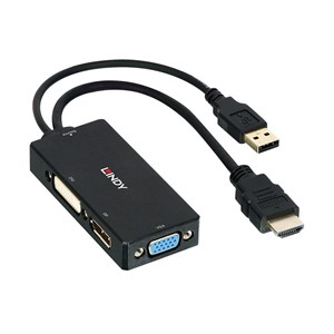 Lindy HDMI to DisplayPort, DVI and VGA Converter