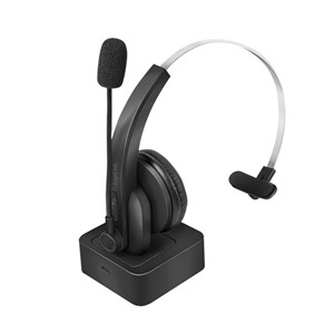LogiLink BT0059 headphones /headset Wireless Head-band Office /Call center Bluetooth Charging stand Black