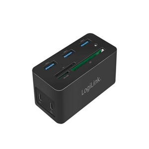 LogiLink UA0370 laptop dock /port replicator Wired USB 3.2 Gen 1 (3.1 Gen 1) Type-C Black