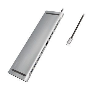 LogiLink UA0373 laptop dock /port replicator Wired USB 3.2 Gen 1 (3.1 Gen 1) Type-C Aluminium