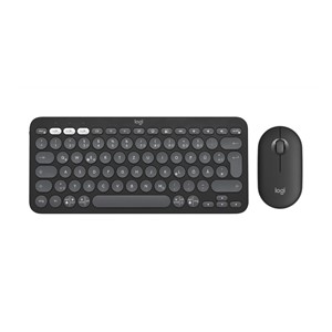 Logitech 920-012203 keyboard Mouse included Universal RF Wireless + Bluetooth QWERTZ German Graphite