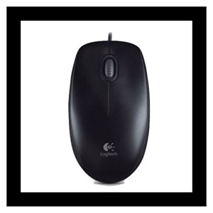 Logitech B100 Optical Mouse, USB